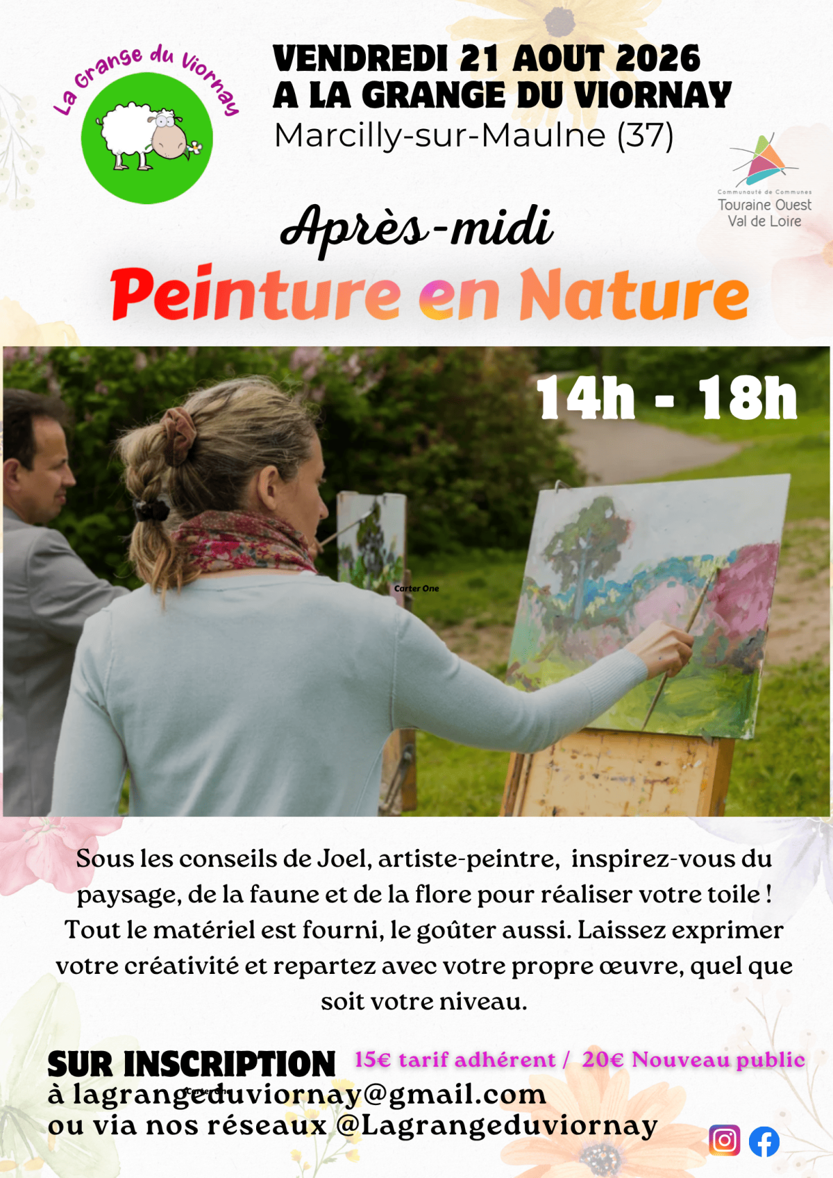 Affiche d'un événement local dans le 37 Indre et Loire Pain au Levain