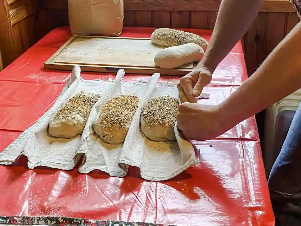photo de l'atelier pain au levain maison