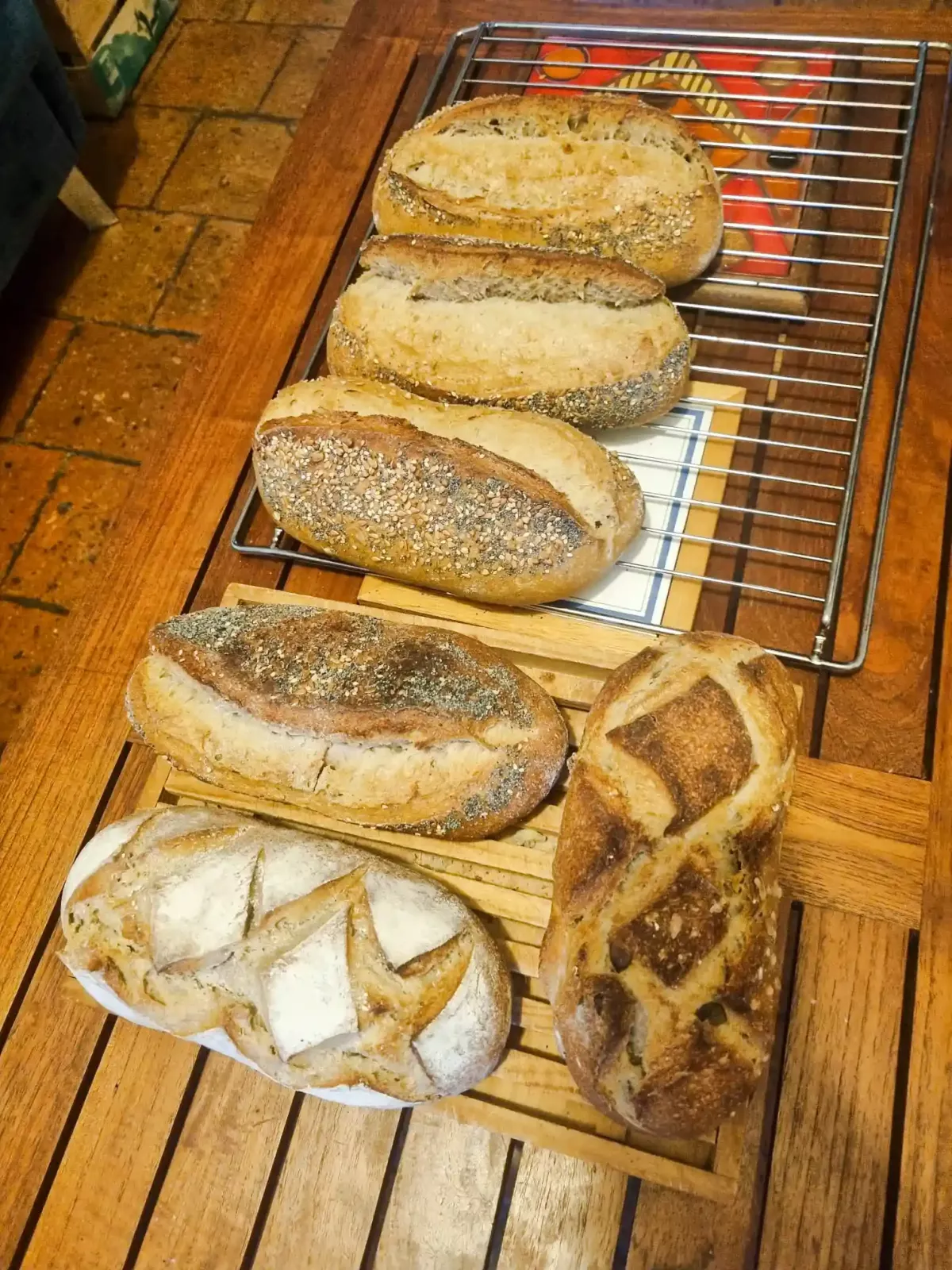 photo de l'atelier pain au levain maison